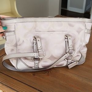 Coach Grey/Silver Bag